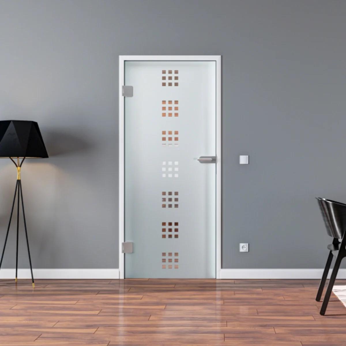 Glastür Komplettset | Design Frankfurt | Innentür