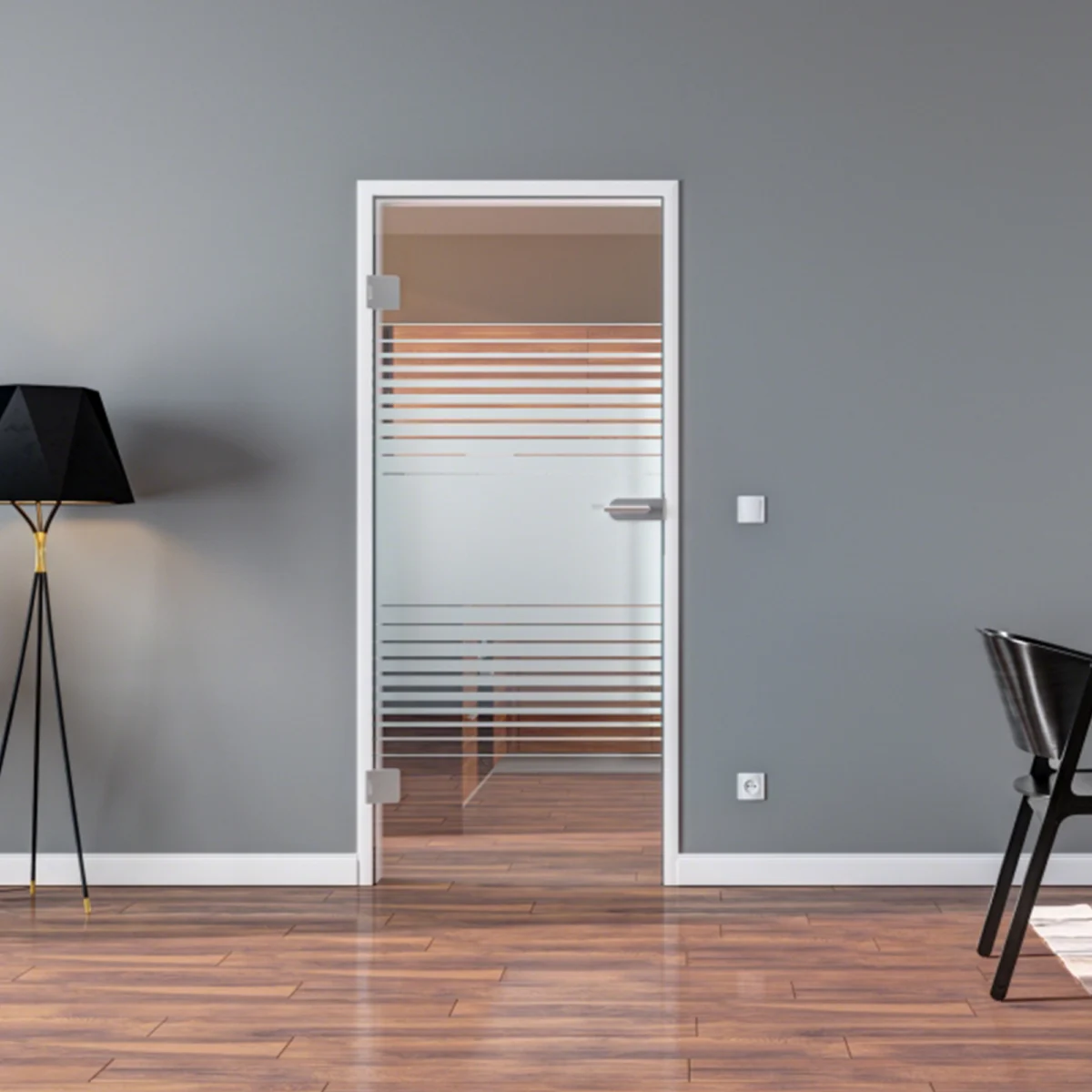 Glastür Komplettset | Design Lübeck | Innentür