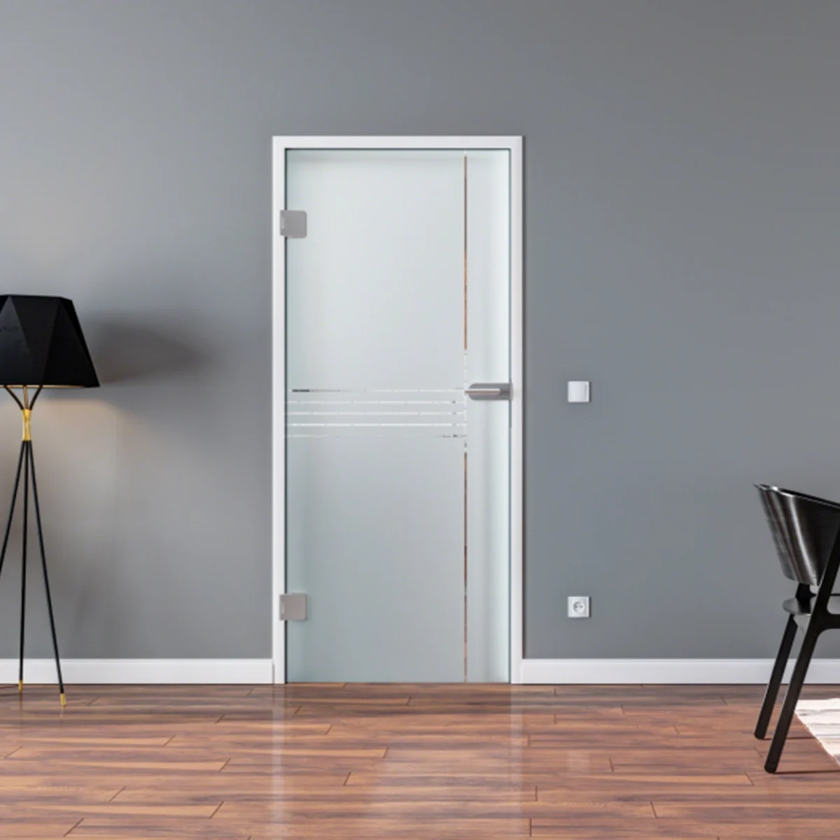 Glastür Komplettset | Design München | Innentür