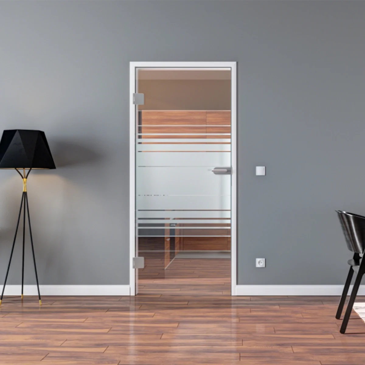 Glastür Komplettset | Design Hamburg | Innentür