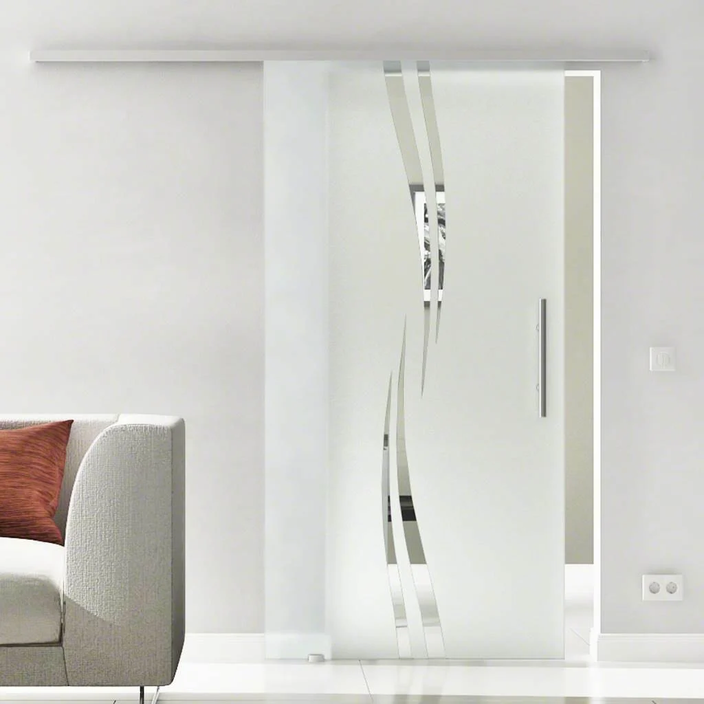 Glasschiebetür Komplettset | Levidor SlimeLine | Design Augsburg | SoftClose optional